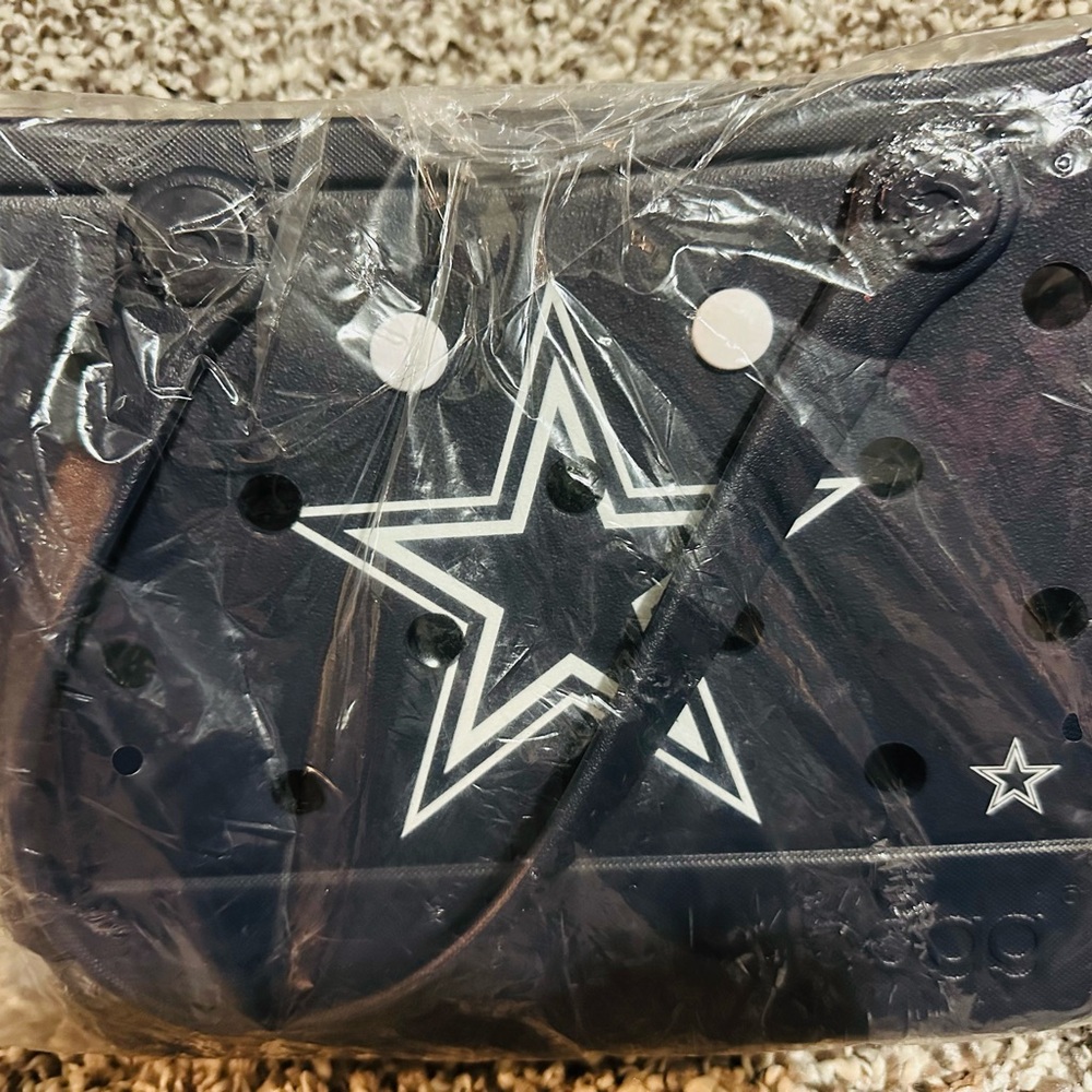 Bogg✨🖤💙Midnight Dark Blue Mini Tote Bag with Star Design - Picture 2 of 5